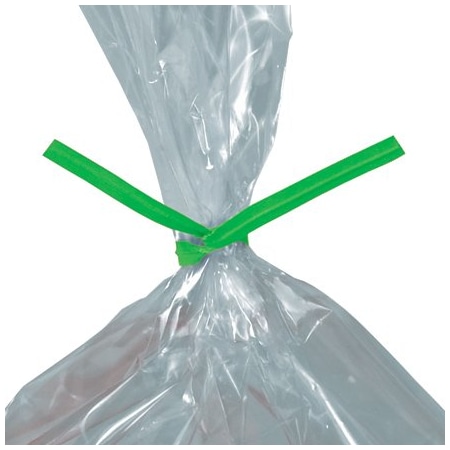 Bsc Preferred 6 x 5/32'' Green Paper Twist Ties, 2000PK PBT6G